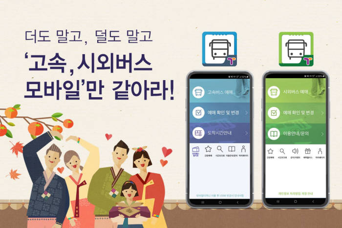 추석 고향길 승차권, 모바일 예매가 대세...'고속·시외버스모바일' 이용↑