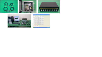 지엠엔지니어링의 광섬유 센서를 이용한 선박용 로컬 스트레스 모니터링 시스템 구성품과 인터페이스 화면