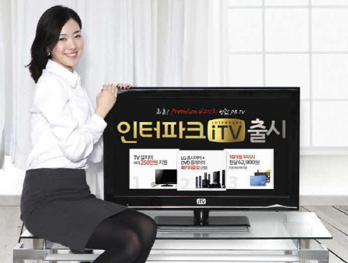 인터파크가 자체 브랜드로 선보인 반값TV인 iTV.