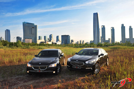 기아 K9 3.8, BMW 740i 비교시승 해보니 