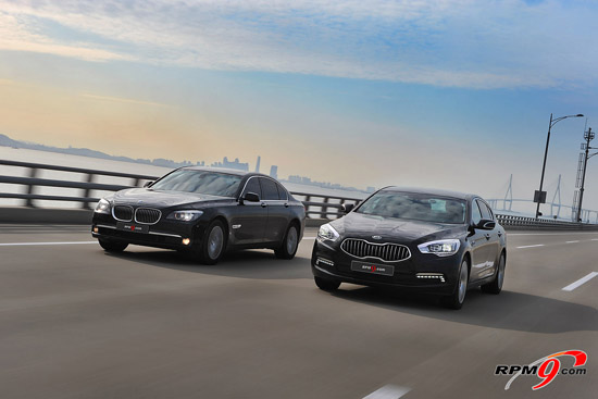 기아 K9 3.8, BMW 740i 비교시승 해보니 