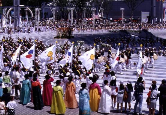 1993년 대전엑스포 개막식 장면