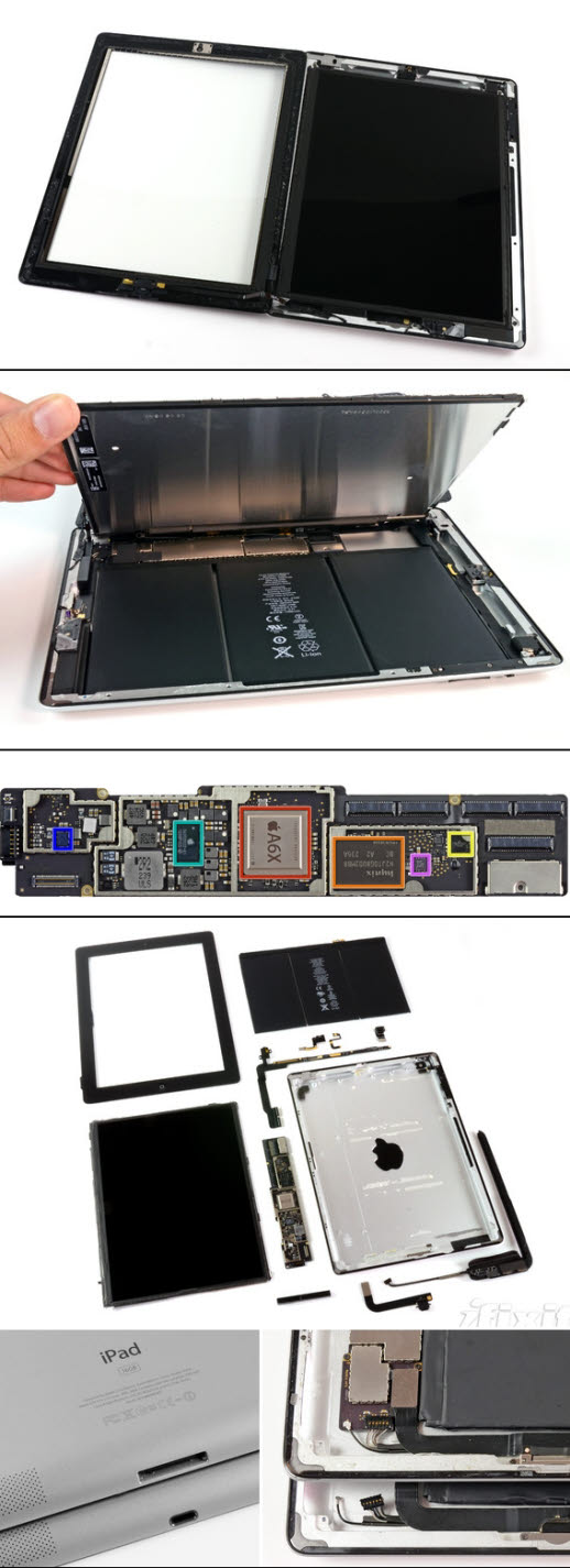 아이패드4, 샅샅이 분해해 보니…