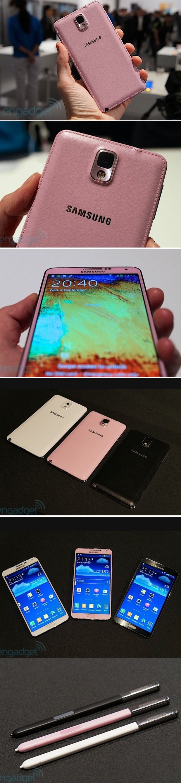 이미지 출처 : http://www.engadget.com/2013/09/04/samsung-galaxy-note-3-pink/