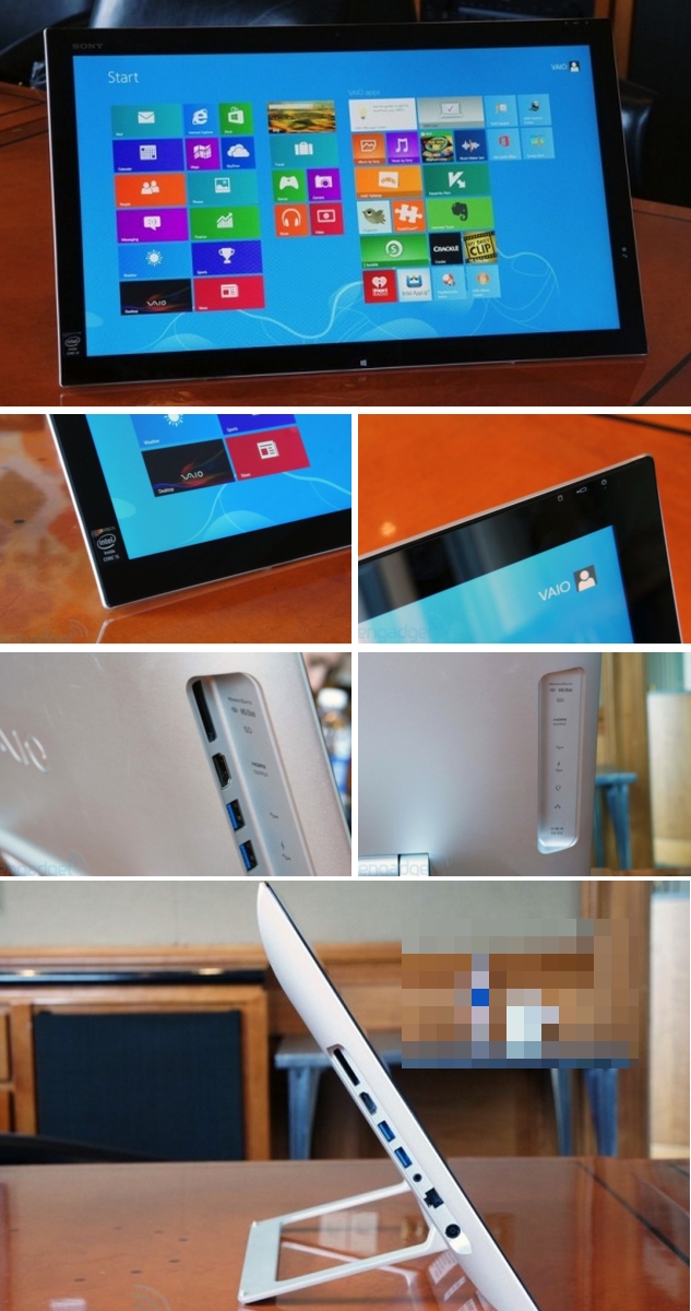 21.5인치의 바이오 탭 21(이미지 출처 : http://www.engadget.com/gallery/sony-vaio-tap-20-hands-on-0/857916/#!slide=857913)