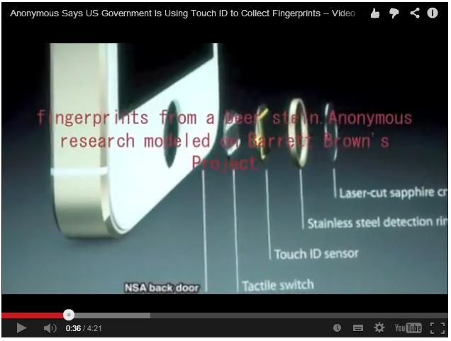 어나니머스 “미 정부가 아이폰5S 지문정보 공유” 