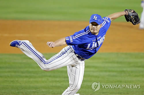 오승환 투구 모습