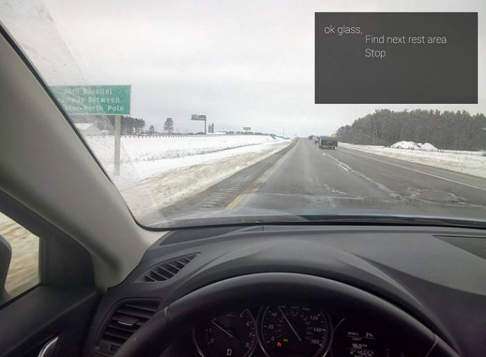 드라이브세이프는 운전자가 졸음운전을 하면 경고 메시지를 전달하고 가까운 휴식 장소로 안내한다.