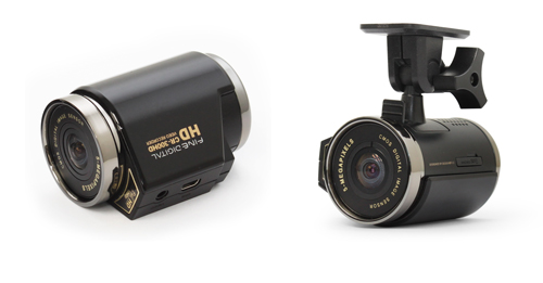 ▲ 파인뷰의 CR-300HD. 휴대용 외장 배터리팩을 달아 익스트림 스포츠용으로 활용할 수 있는 블랙박스다.