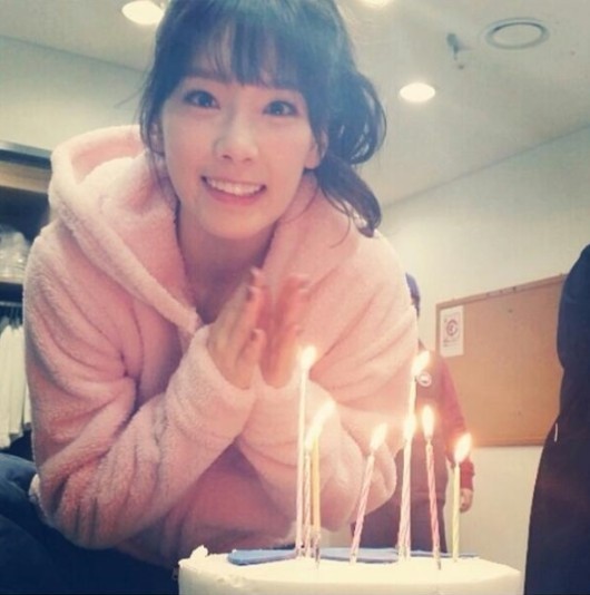 소녀시대 멤버 태연 깜짝 생일파티 