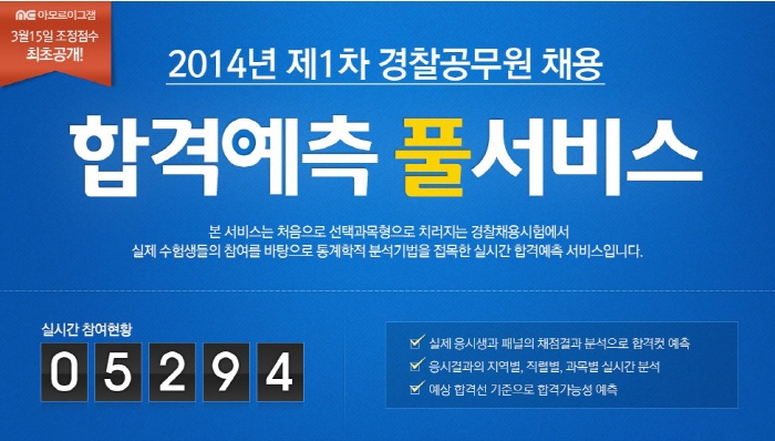 2014년 '경찰공무원시험', 조정점수제 적용으로 관심 집중