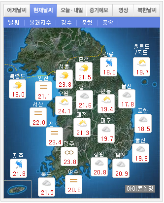 오늘도 소나기 서울 경기