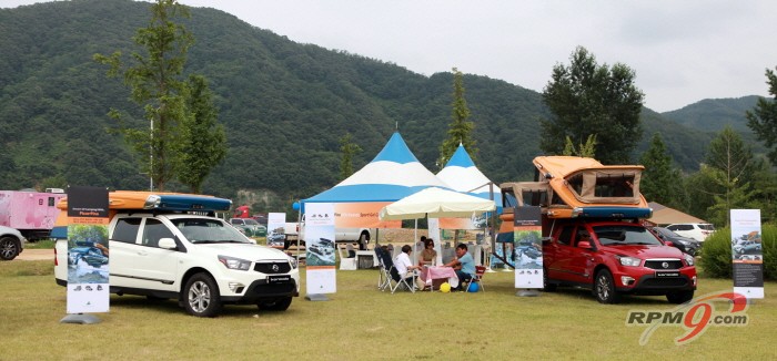 쌍용차가 지난 21일 경기도 가평 자라섬에서 '아이 러브 코란도 페스티벌'을 열었다.(사진=쌍용자동차)