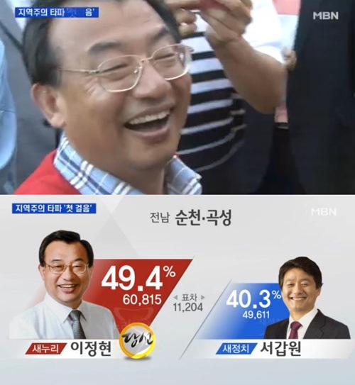 이정현 당선