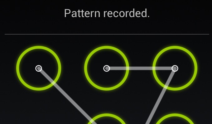 안드로이드 패턴 인증 “알파벳 3개 보안 수준”