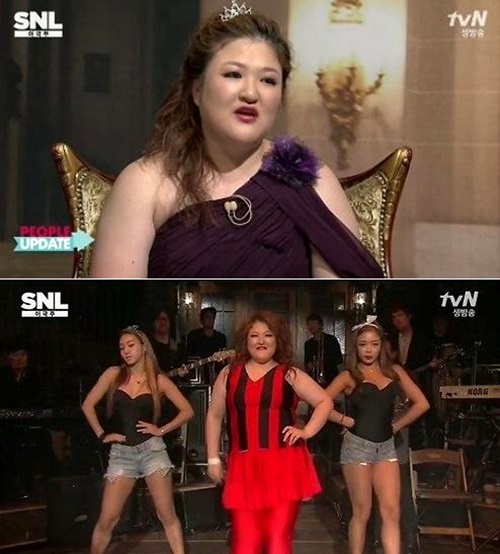 SNL코리아 이국주 현아 빨개요