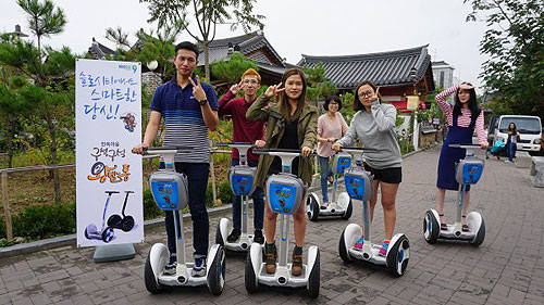 전주 여행의 새로운 명물, 친환경 한옥마을 왕발통