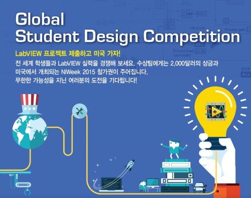 랩뷰(LabVIEW) 프로젝트 제출하고, 미국 가자! NI, 글로벌 스튜던트 디자인 경진대회 개최