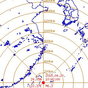 오키니와 지진
 출처:/ 기상청 