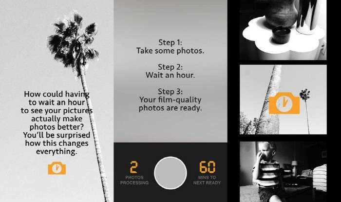 불편한 아이디어? 필름 카메라 닮은 앱