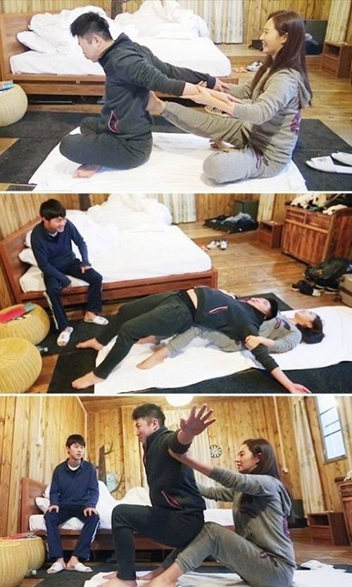 장동민, '소녀시대' 유리와 아찔한 19금 요가 '커플 같아!'