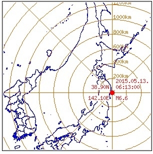 일본 규모 6.6 강진
 출처:/ 기상청