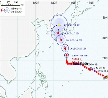 태풍 11호 낭카
 출처:/ 기상청