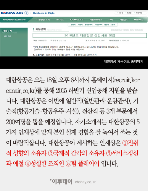 대한항공 채용
 출처:/대한항공