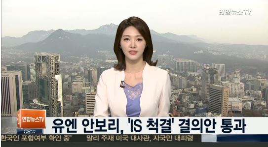 유엔 안보리 IS척결 결의안 통과
 출처:/연합뉴스TV 화면 캡처
 