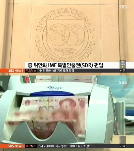 IMF 중국 위안화
 출처:/SBS 뉴스 캡처
 
 