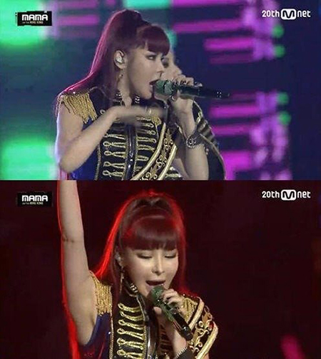 박봄, MAMA 무대 '달라진 얼굴' 눈길..'성형?'