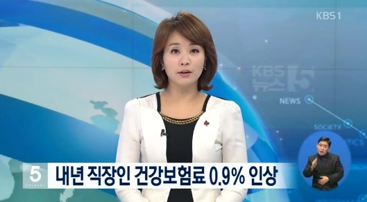 직장인 건강보험료 내년 인상
 출처:/ KBS1 캡처