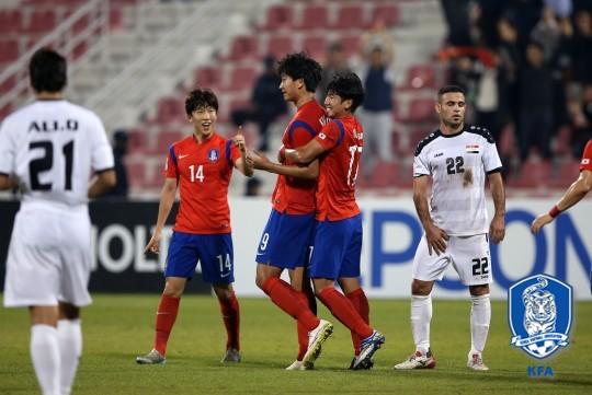 한국 이라크
 출처:/ 대한축구협회