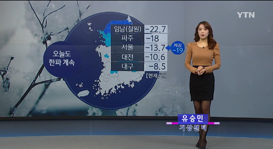 한파주의보 발령
 출처:/ YTN 캡처