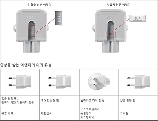 애플 감전 위험 리콜
 출처:/애플