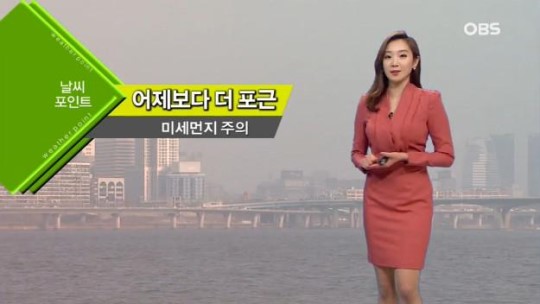 미세먼지 주의
 출처:/ OBS 캡처