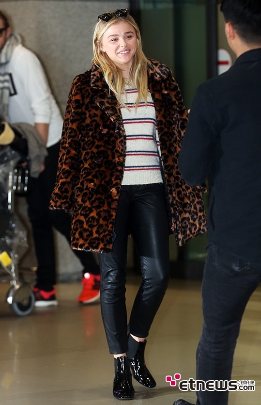 [포토] 클로이 모레츠, ‘호피로 완성된 패션’