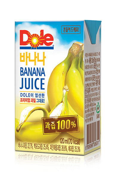 돌(Dole), 100% 과즙으로 만든 ‘바나나 주스’ 국내 최초 출시!