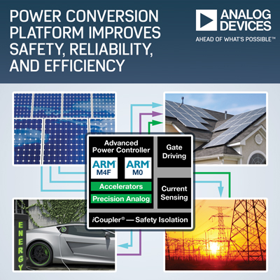 아나로그디바이스, 새로운 전력 변환 플랫폼으로 재생 가능 에너지 어플리케이션의 안전성, 신뢰성 및 효율성 향상
