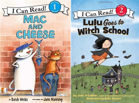 △〈I Can Read 시리즈 레벨 1 ,2〉(Mac and Cheese & Lulu Goes to Witch School)
 