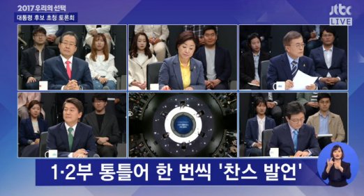 jtbc 대선토론, 개국 이래 최고 시청률 ‘믿고 보는 손석희’