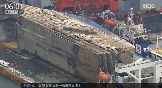 세월호 수색 작업 中 사람뼈 발견...'선체 아닌 바다에서 발견됐다'