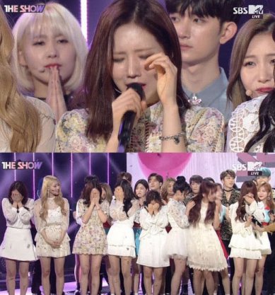 러블리즈, 데뷔 2년반 만에 첫 1위...'멤버 오열'