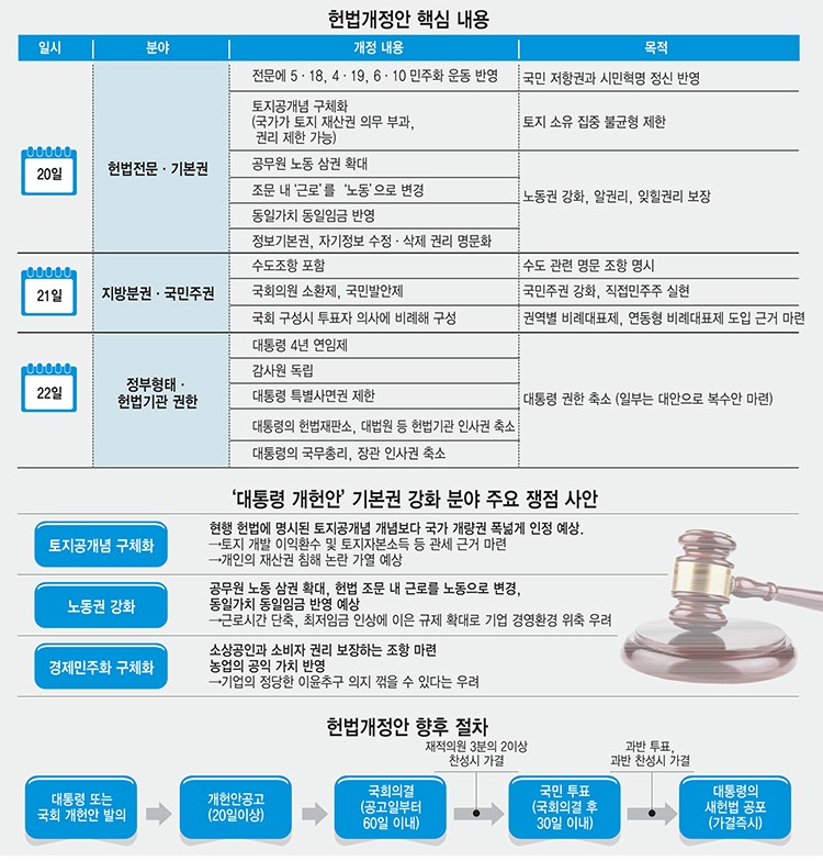 [이슈분석]권력구조와 지방분권·국민주권 방향은