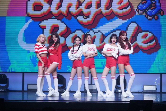 28일 오후 4시 서울 광진구 예스24 라이브홀에서는 그룹 AOA의 미니5집 'BINGLE BANGLE(빙글뱅글)' 발매기념 쇼케이스가 개최됐다. (사진=박동선 기자)