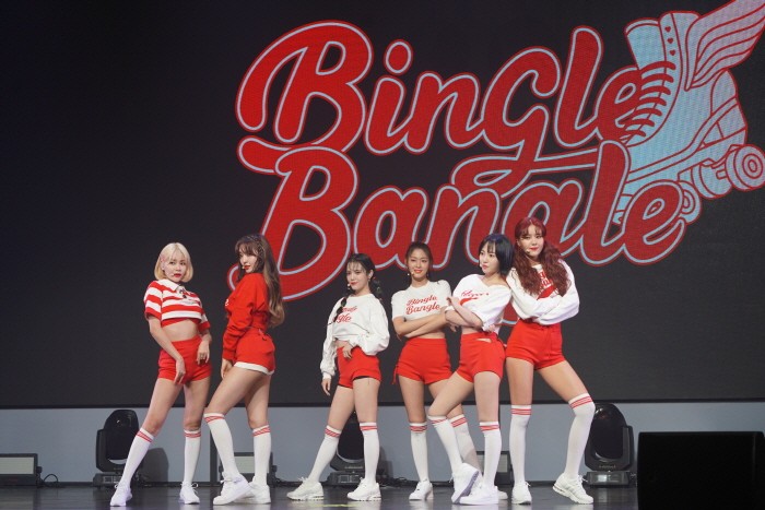 28일 오후 4시 서울 광진구 예스24 라이브홀에서는 그룹 AOA의 미니5집 'BINGLE BANGLE(빙글뱅글)' 발매기념 쇼케이스가 개최됐다. (장비협조=소니코리아)