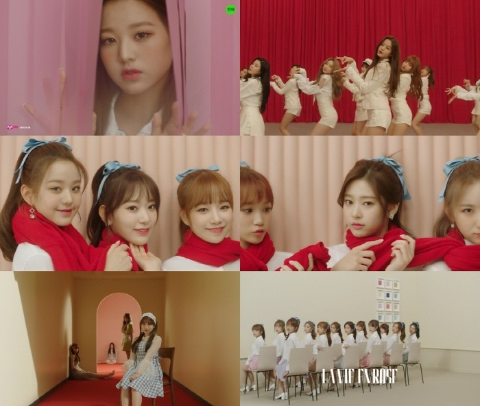 사진=아이즈원 '라비앙로즈(La Vie en Rose)' 2차 뮤비티저 캡처