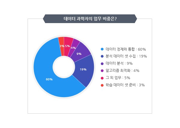 데이터 과학자의 업무 비중