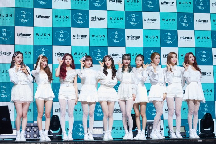 8일 서울 광진구 예스24 라이브홀에서는  걸그룹 '우주소녀(WJSN)'  새 미니앨범 'WJ STAY(우주 스테이)' 쇼케이스가 펼쳐졌다. (사진=스타쉽엔터테인먼트 제공)