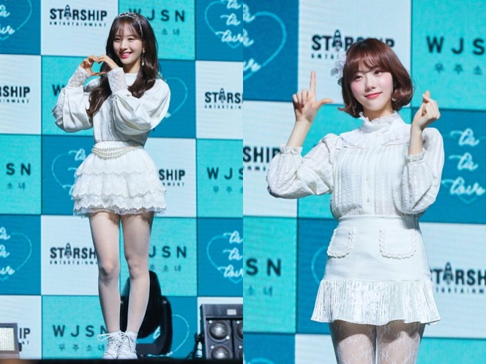 8일 서울 광진구 예스24 라이브홀에서는  걸그룹 '우주소녀(WJSN)'  새 미니앨범 'WJ STAY(우주 스테이)' 쇼케이스가 펼쳐졌다. (사진=스타쉽엔터테인먼트 제공)